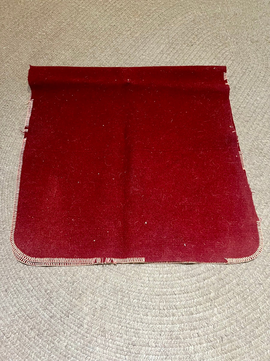 Red Wool Saddle Blanket   58 x 28     SP1125