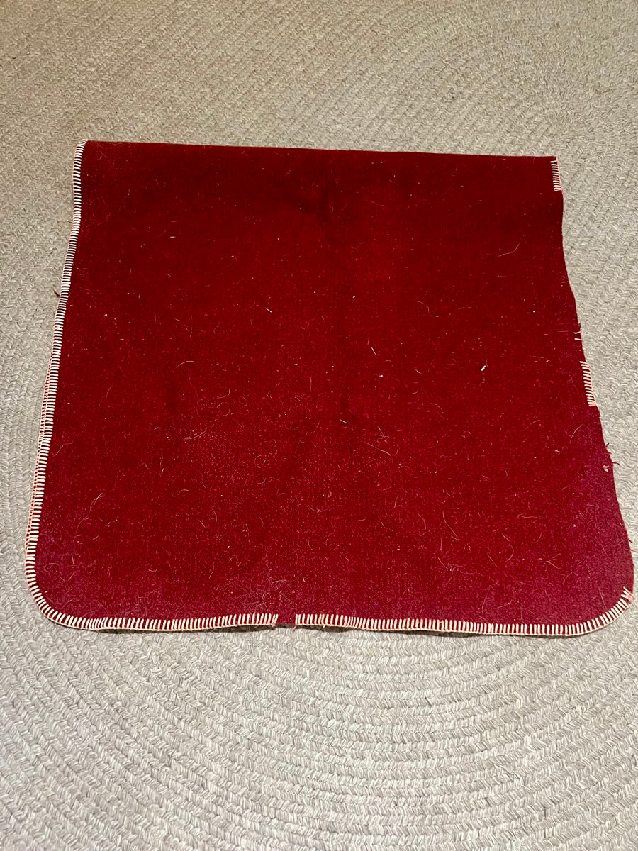 Red Wool Saddle Blanket   58 x 28     SP1125