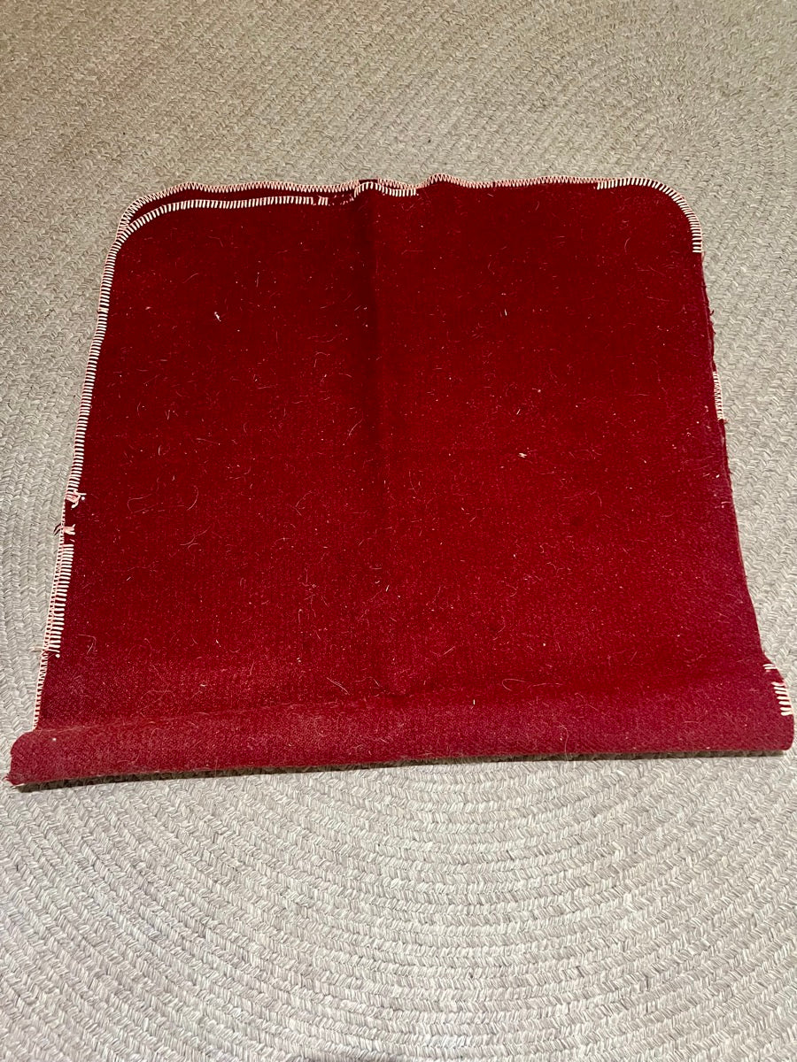 Red Wool Saddle Blanket   58 x 28     SP1125
