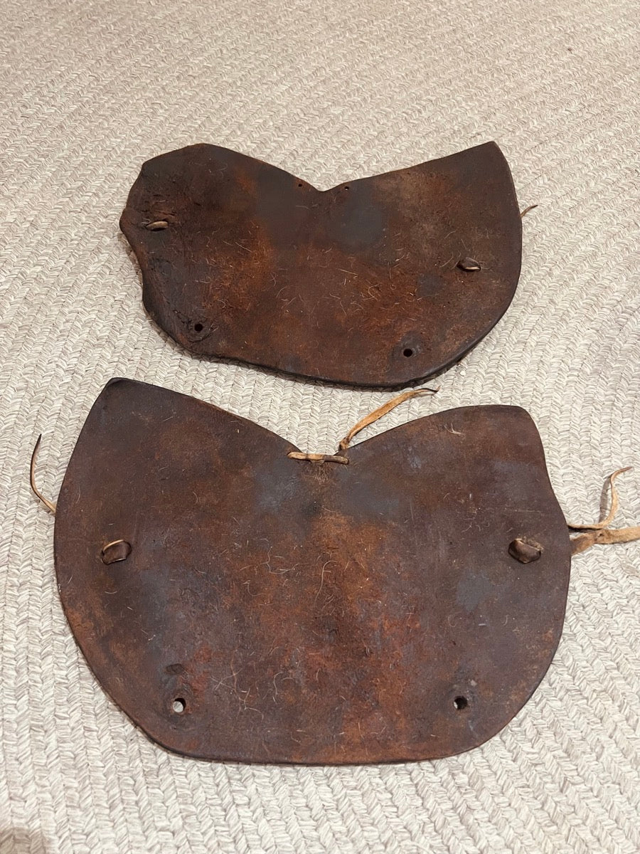 Vintage Leather Stirrup Tapaderos    STR1114