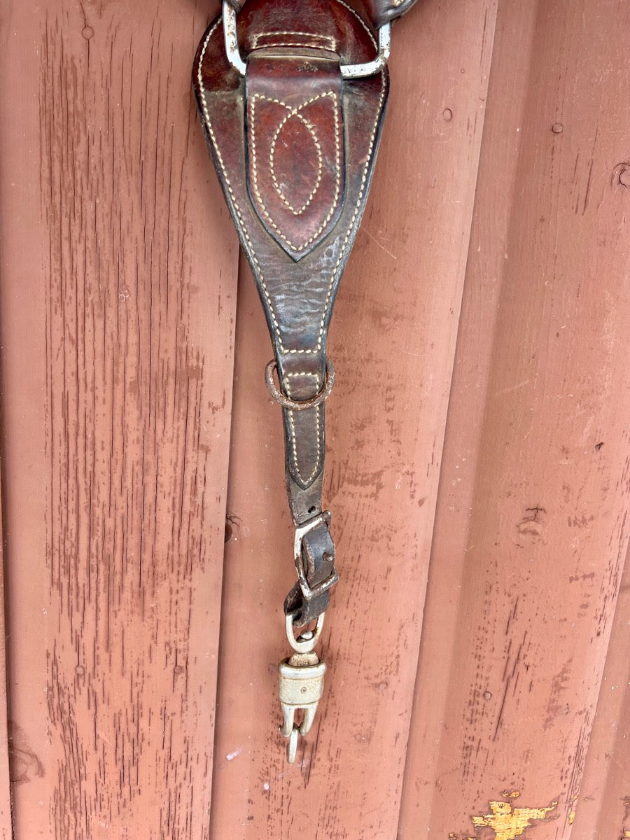 Heavy Duty Leather Roper Breast Collar     BCL1138