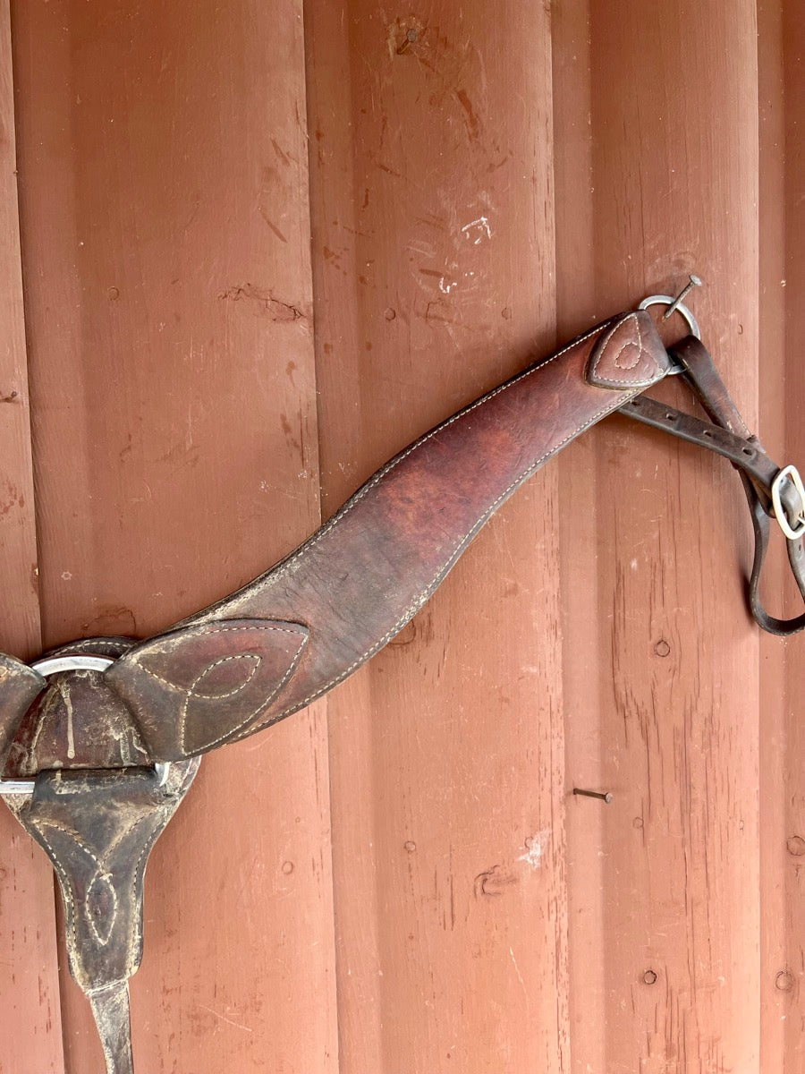 Heavy Duty Leather Roper Breast Collar     BCL1139