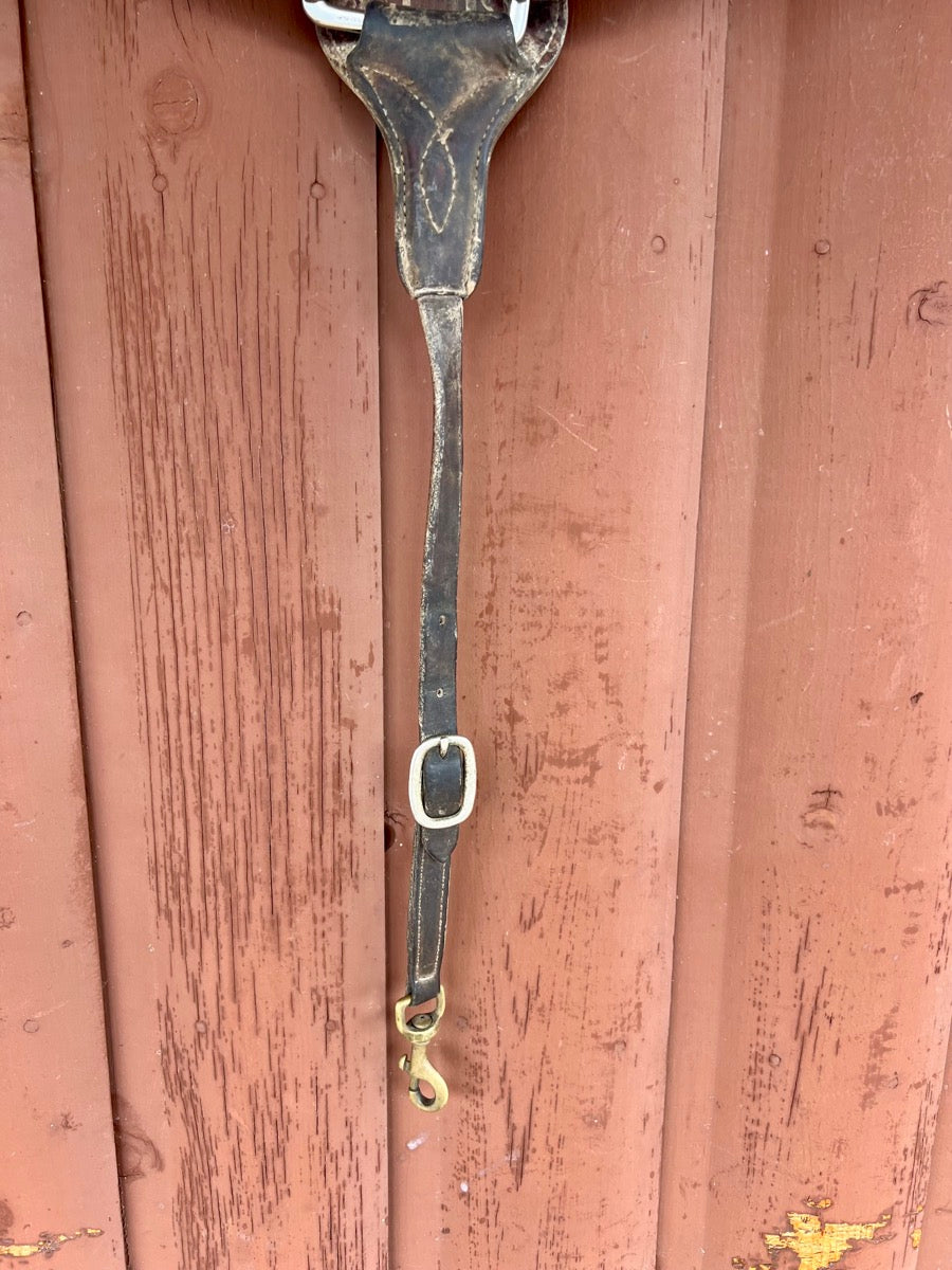 Heavy Duty Leather Roper Breast Collar     BCL1139