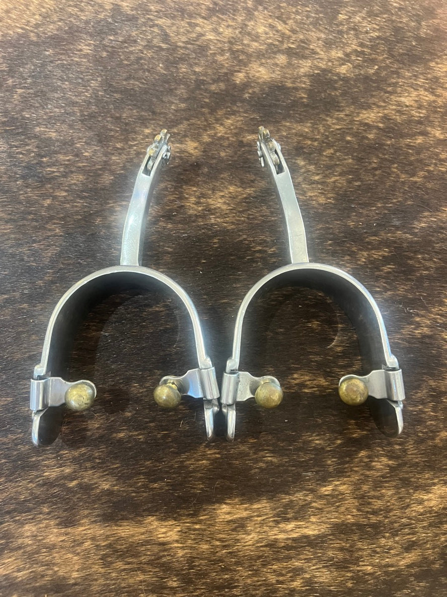 Wide Band Curved Shank Spurs    SPR1134