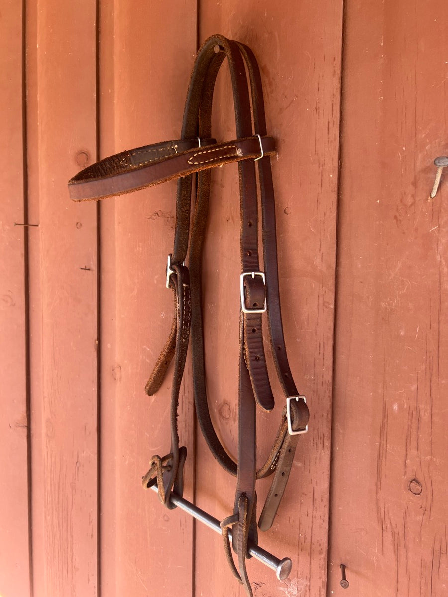 Leather Browband Headstall    HS1173