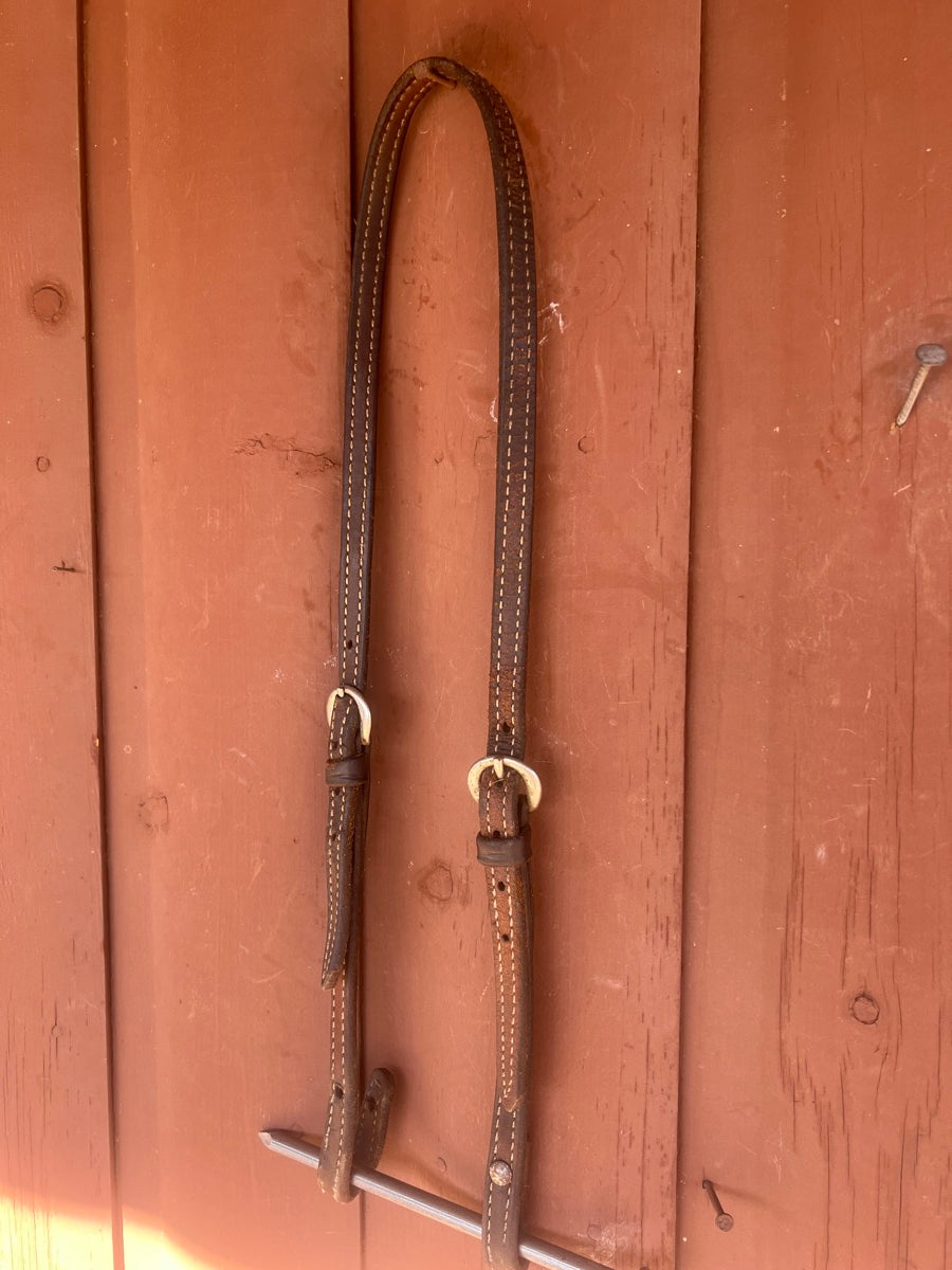 Leather No Ear Headstall    HS1177