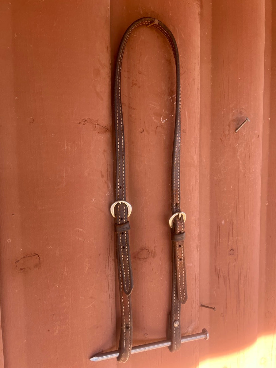 Leather No Ear Headstall    HS1177