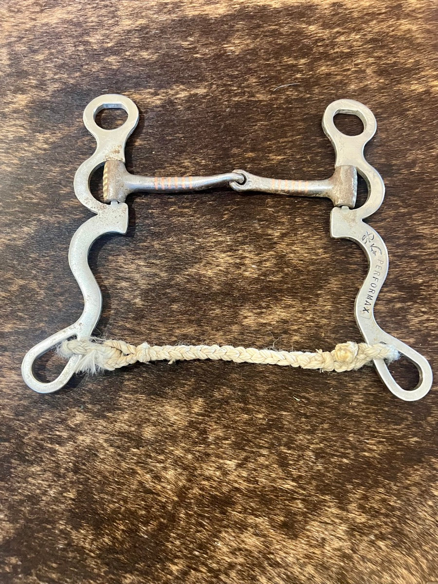 Les Vogt Performax Argentine Snaffle Bit  #1121-19-GS     B1195