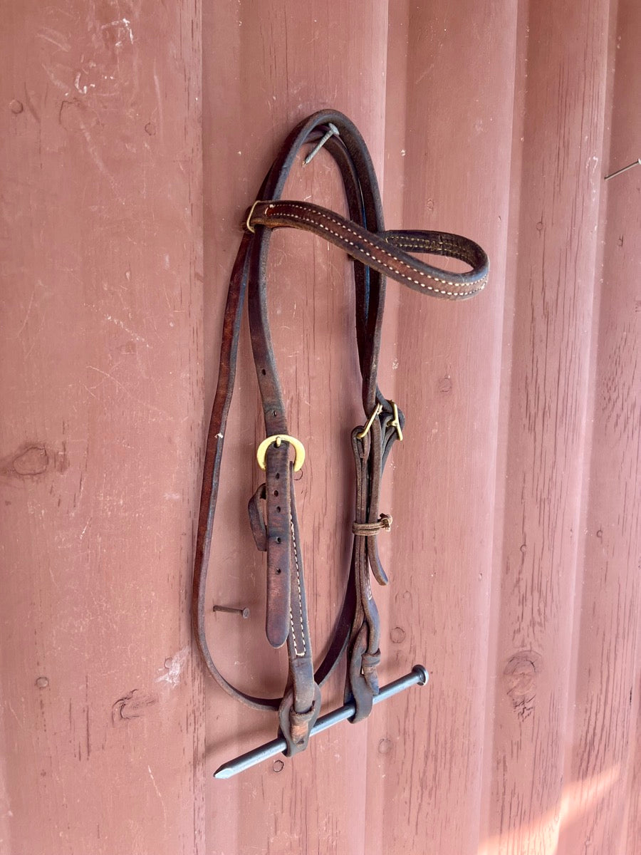 Leather Browband Headstall Quick Change Ends    HS1179
