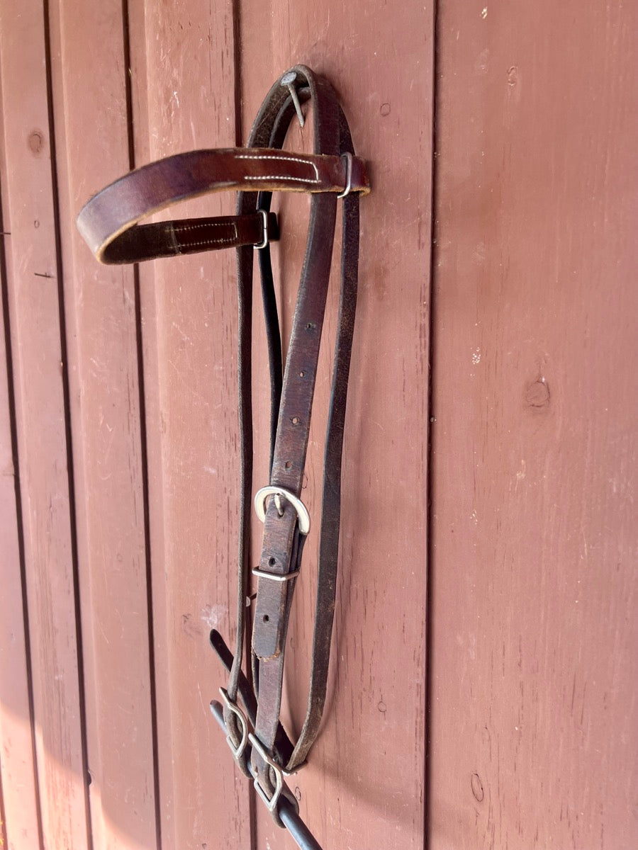 Leather Browband Headstall    HS1180
