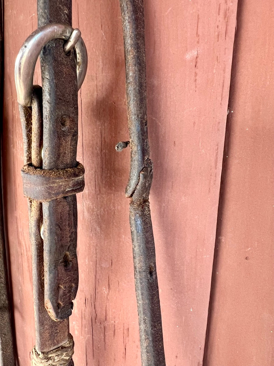 Vintage Rawhide Leather Browband Headstall      HS1183