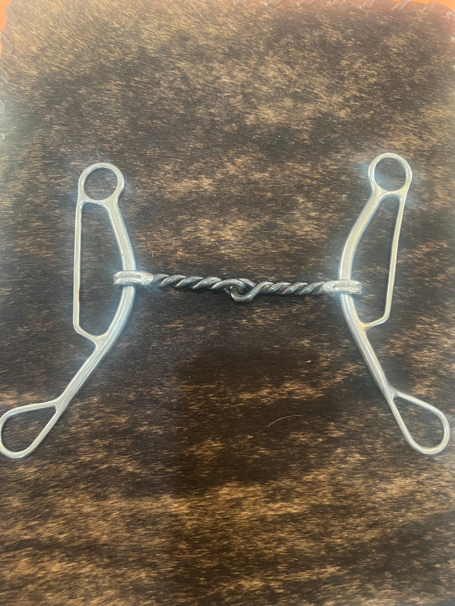 Sliding Gag Twisted Wire Snaffle Bit    B1204