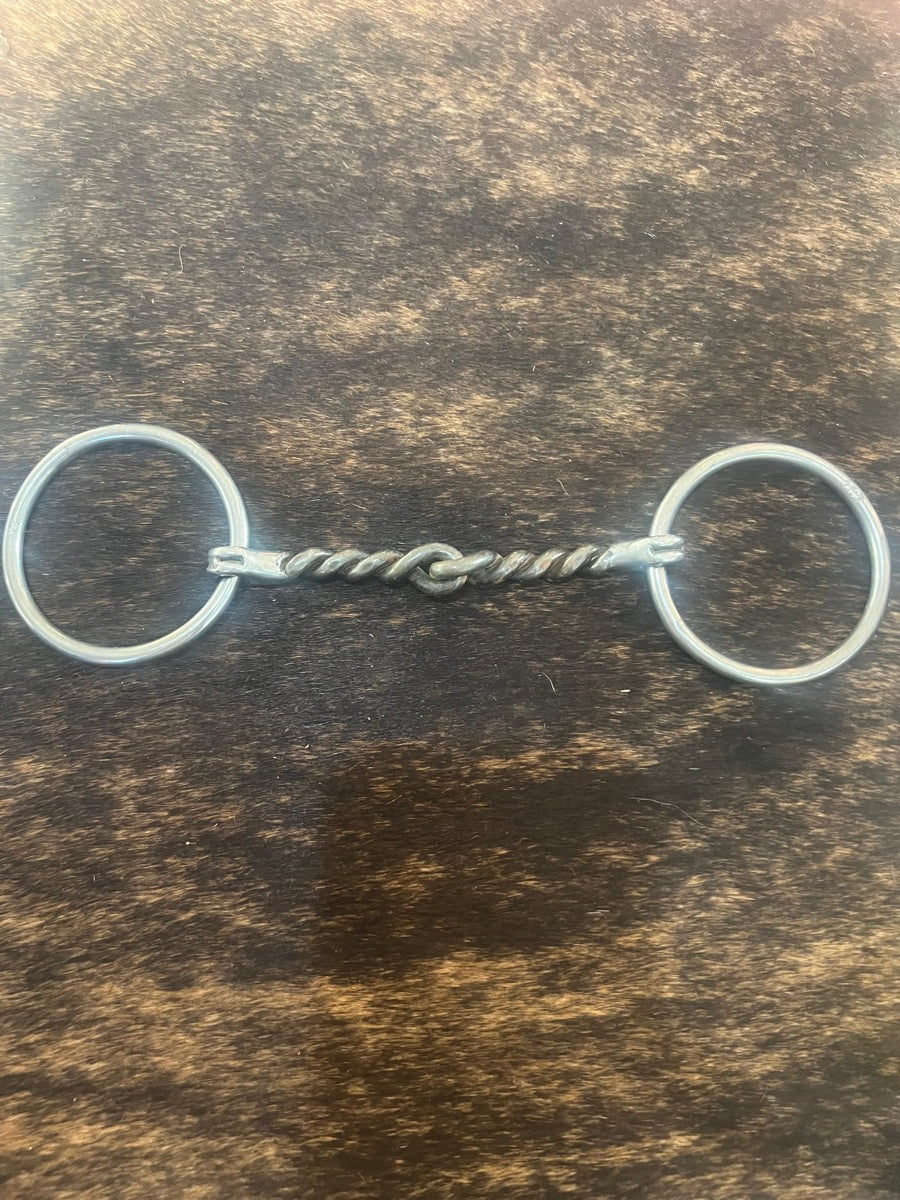 Reinsman Twisted Sweet Iron Wire Ring Snaffle Bit      B1208