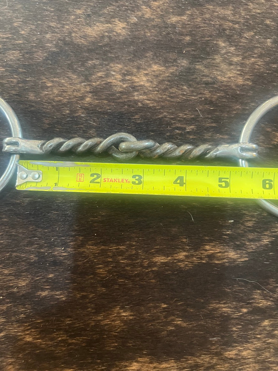 Reinsman Twisted Sweet Iron Wire Ring Snaffle Bit      B1208