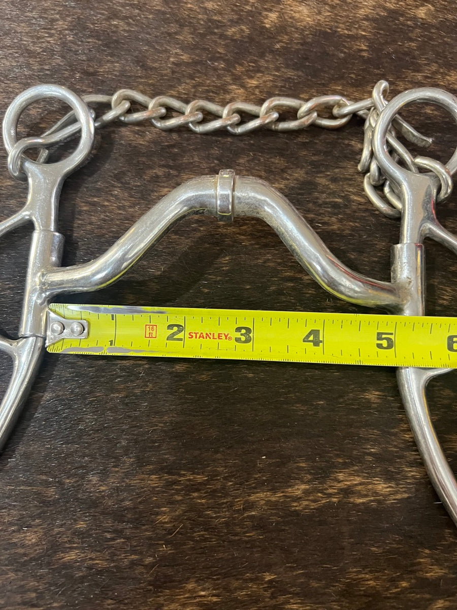 Robart Pinchless Jointed Long Shank Medium Port Bit       B1232