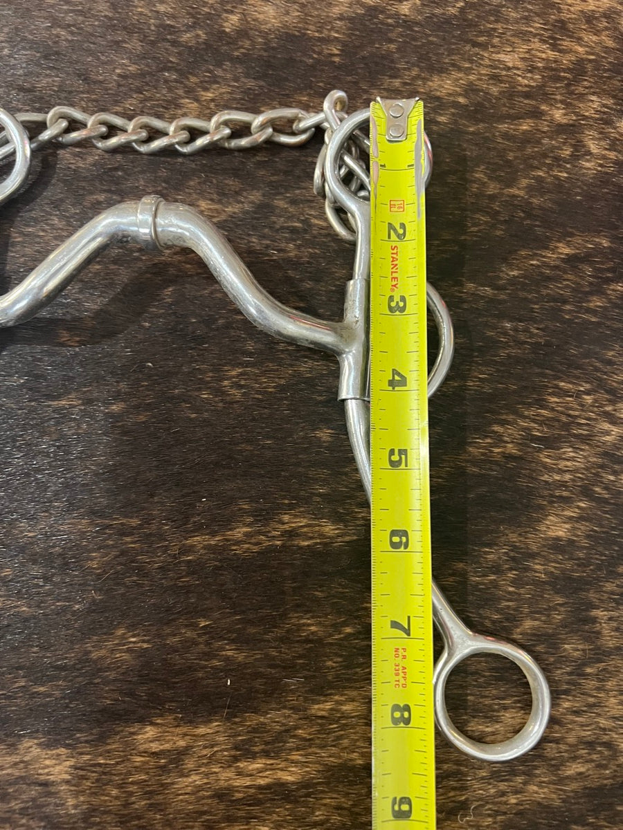 Robart Pinchless Jointed Long Shank Medium Port Bit       B1232