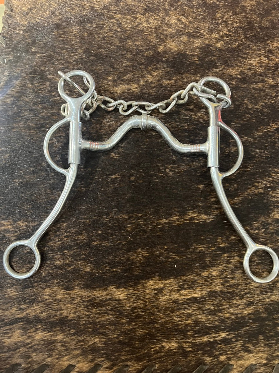 Robart Pinchless Jointed Long Shank Medium Port Bit       B1232