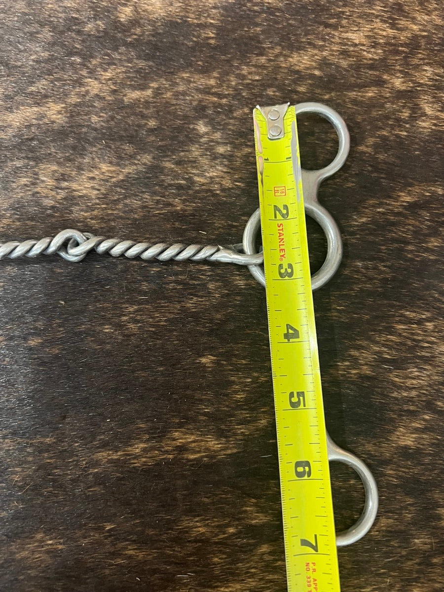 Classic Equine 6.5" Shank Performance Ring Gag Shank Twisted Wire Bit       B1230