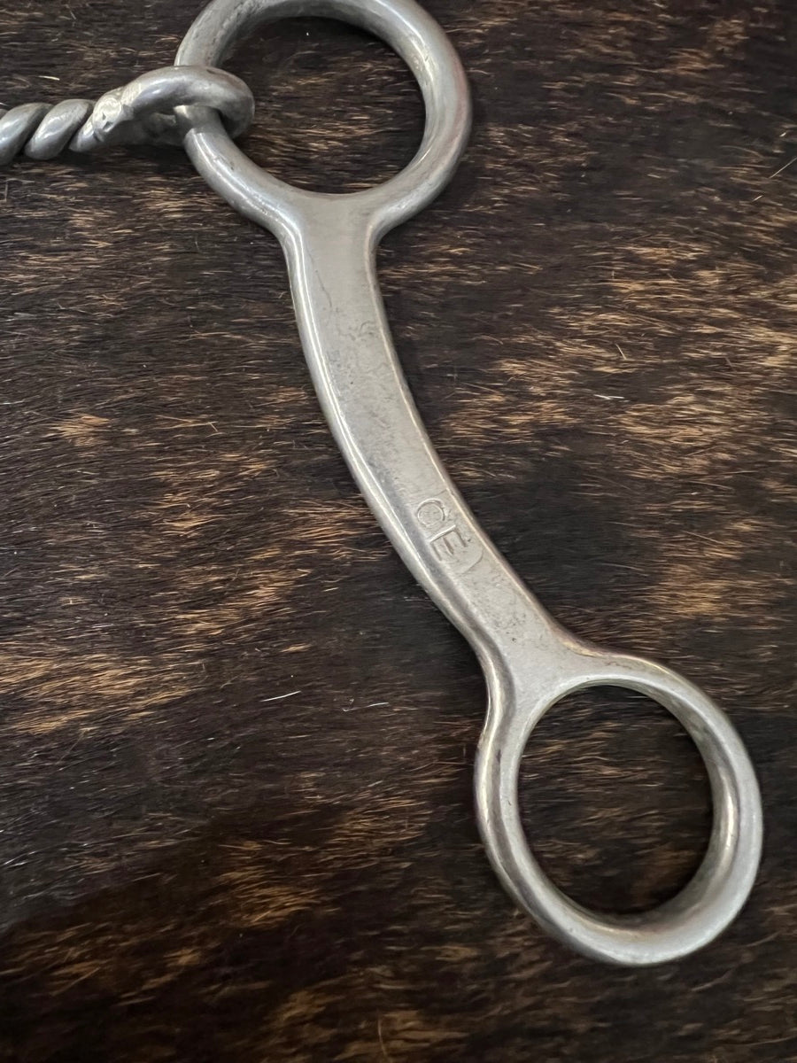 Classic Equine 6.5" Shank Performance Ring Gag Shank Twisted Wire Bit       B1230