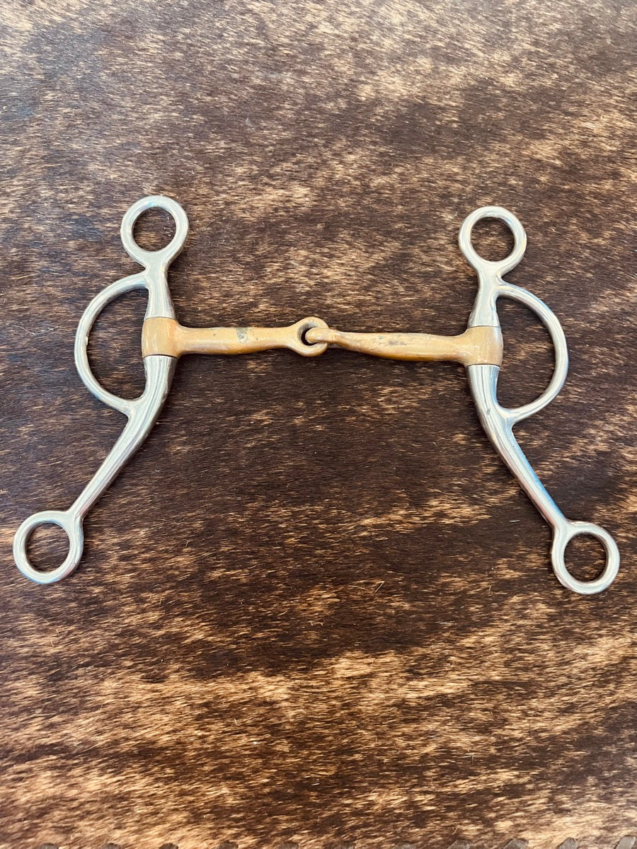 Copper Mouth Training Snaffle Bit