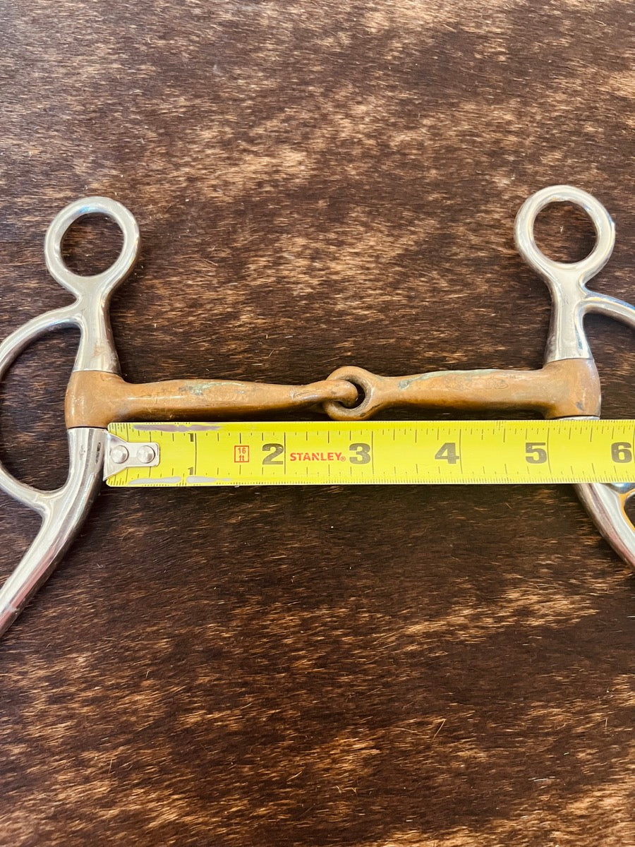 Copper Mouth Training Snaffle Bit