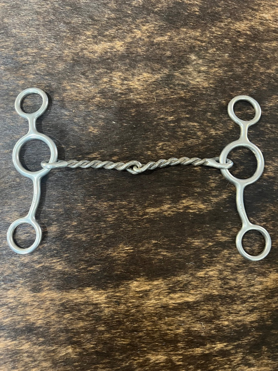 Reinsman Sweet Iron Small Twisted Wire Junior Cowhorse Gag Bit 341    B1223