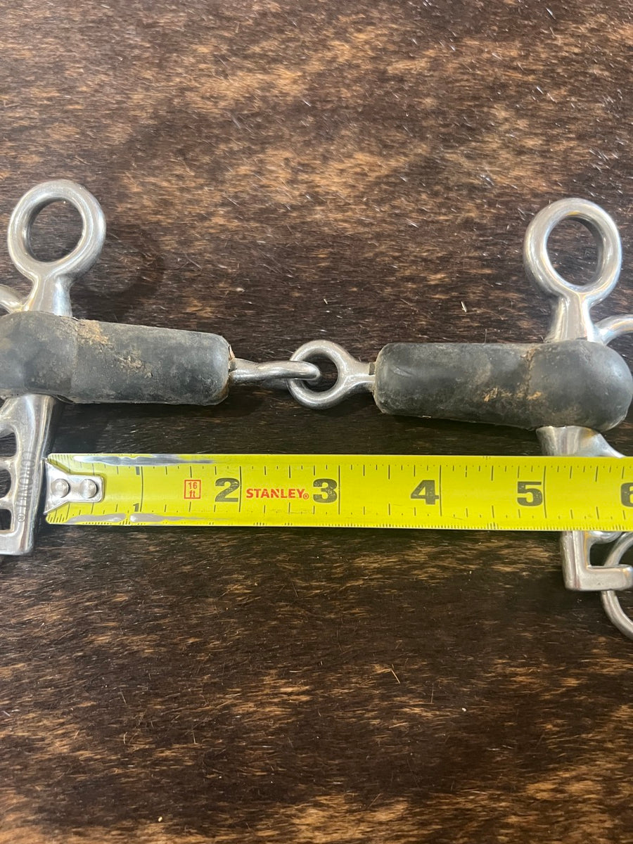 Coronet Jointed Rubber Mouth Pelham Bit      B1220