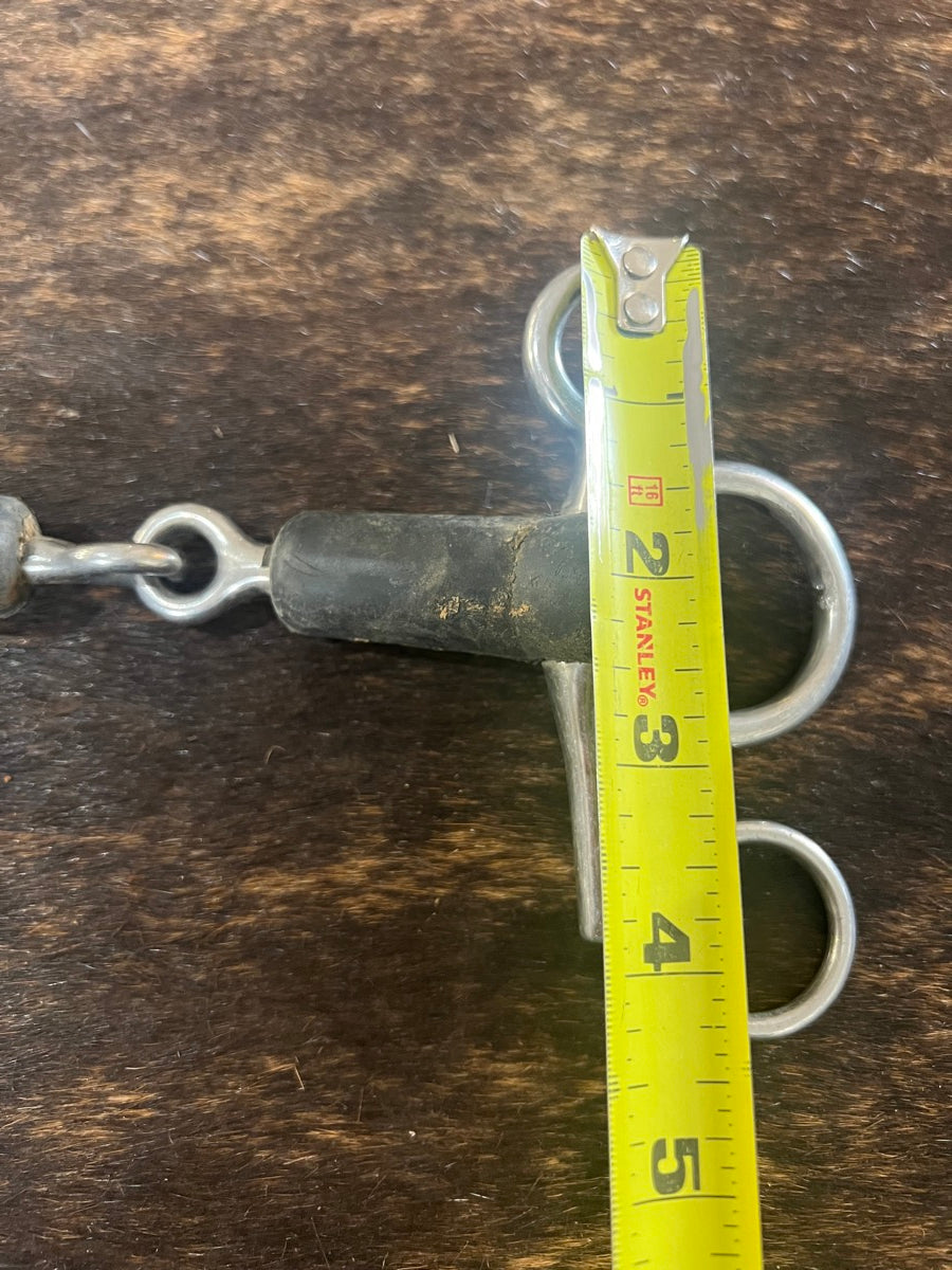 Coronet Jointed Rubber Mouth Pelham Bit      B1220