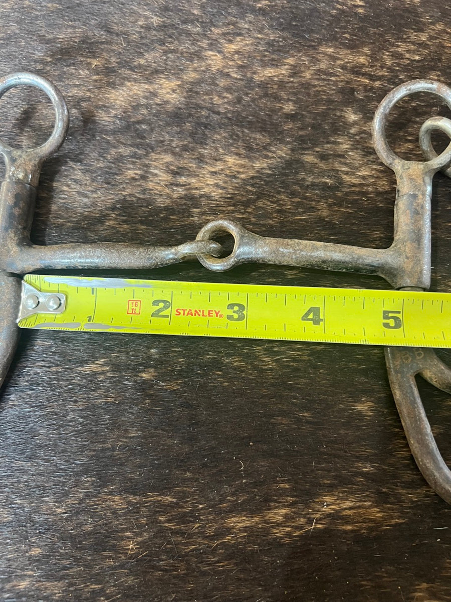 Bob Blackwood BB Teardrop Inlaid Copper Snaffle Bit   B1218