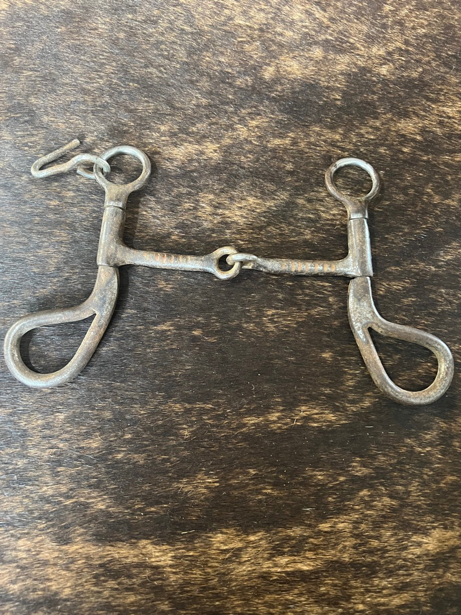 Bob Blackwood BB Teardrop Inlaid Copper Snaffle Bit   B1218
