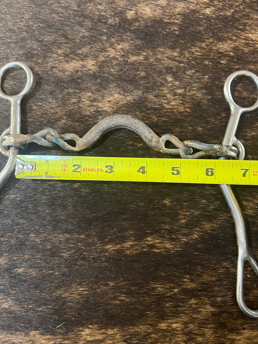 Low Port Sweet Iron Chain Bit     B1215