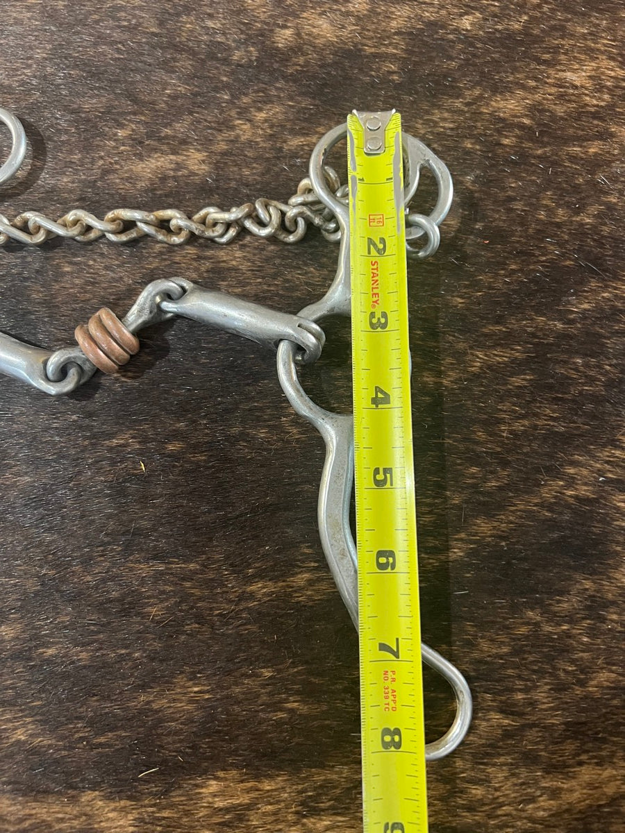 Trammell Long Shank Dogbone with Copper Rings Bit     B1214