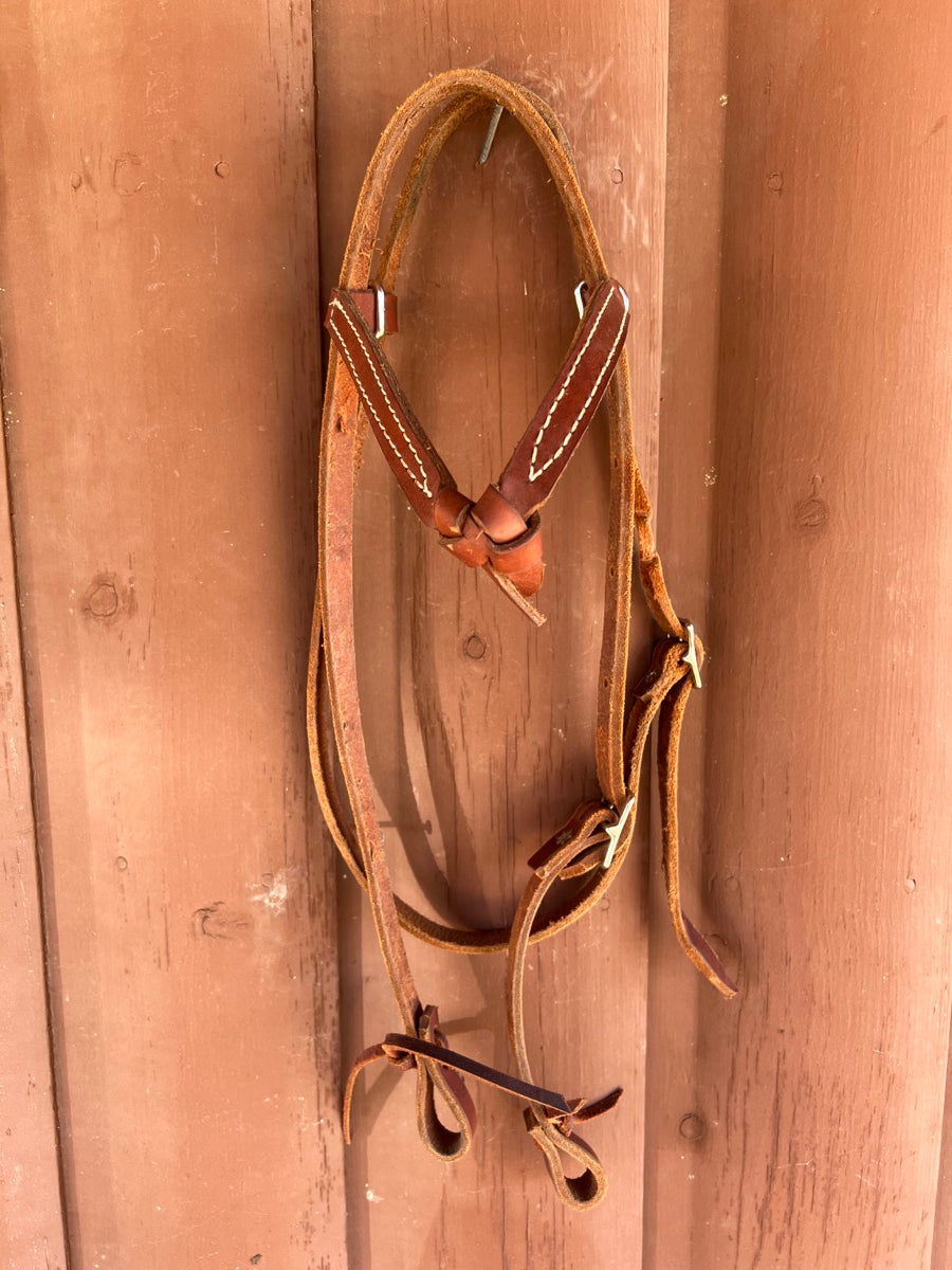 Leather Futurity Knot Headstall