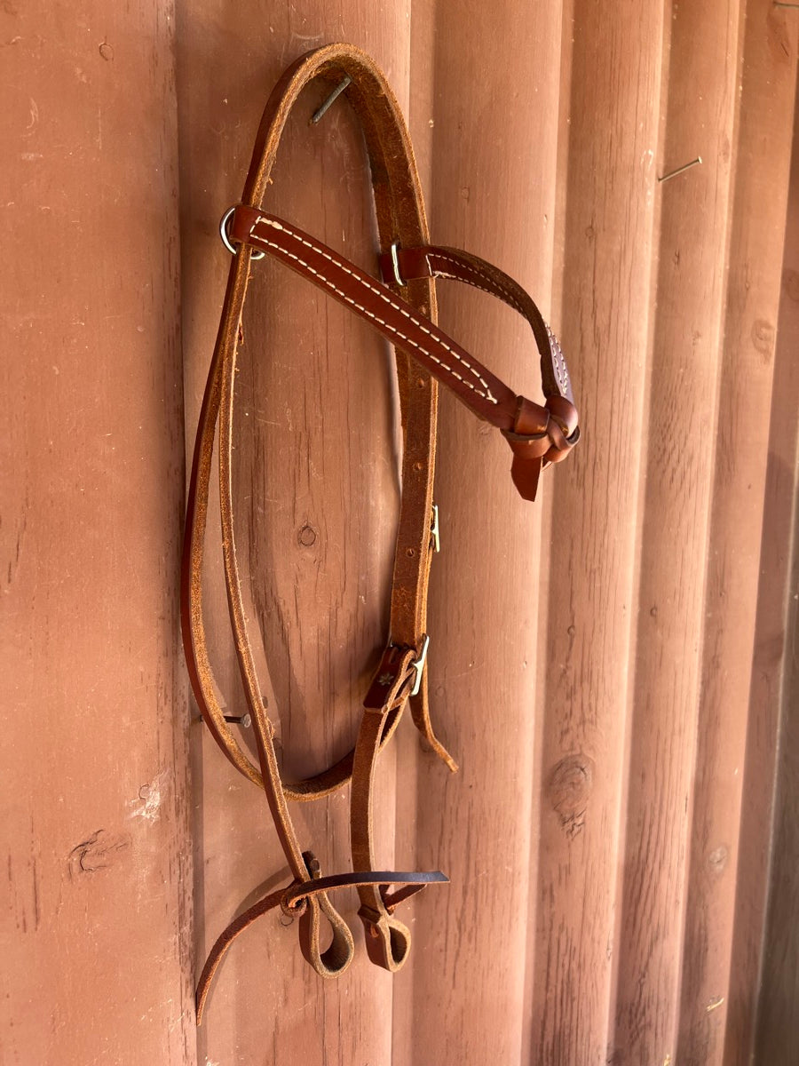 Leather Futurity Knot Headstall