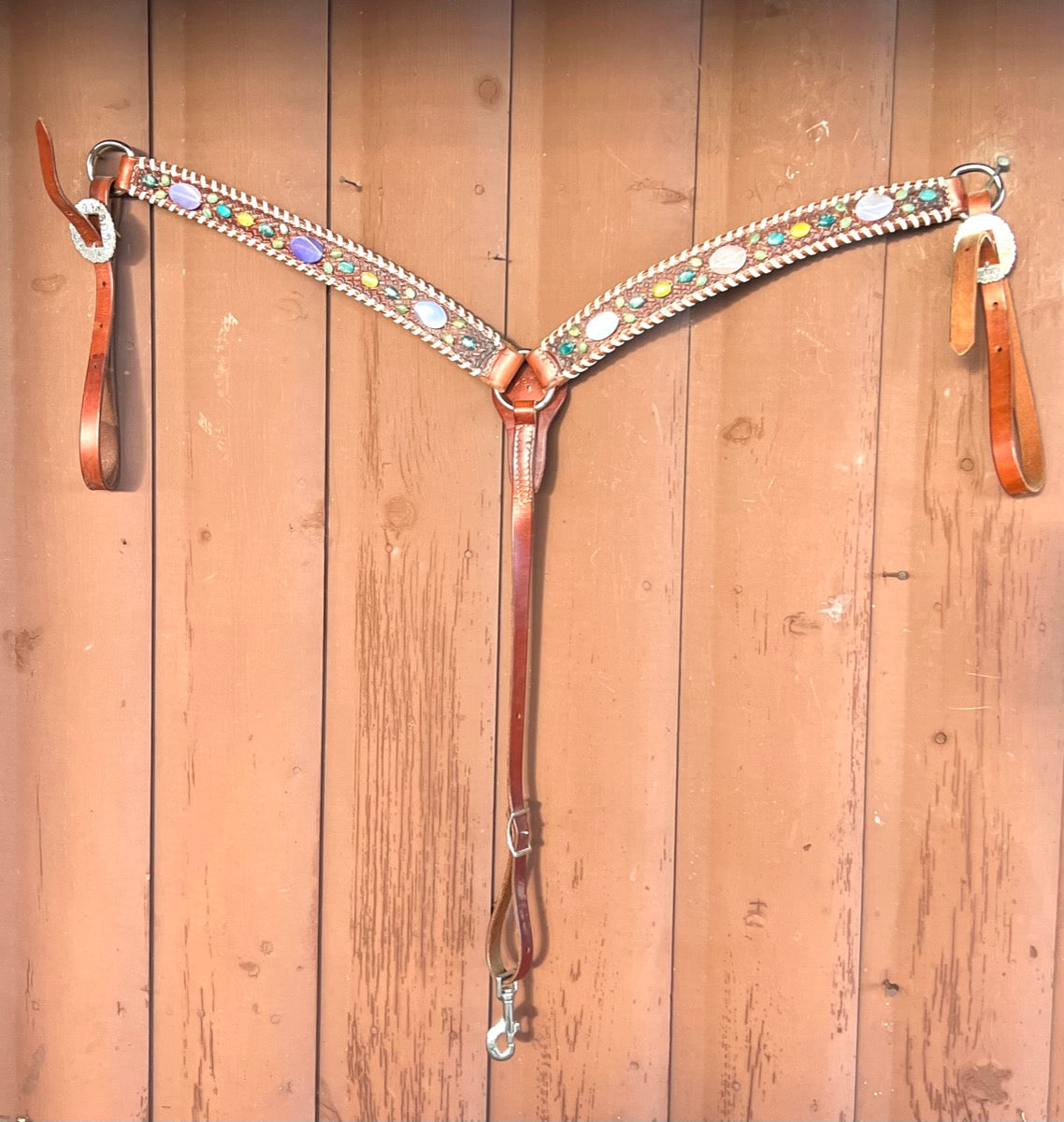 Gemstone Embellished Tack Set Headstall and Breast Collar        BCL1141