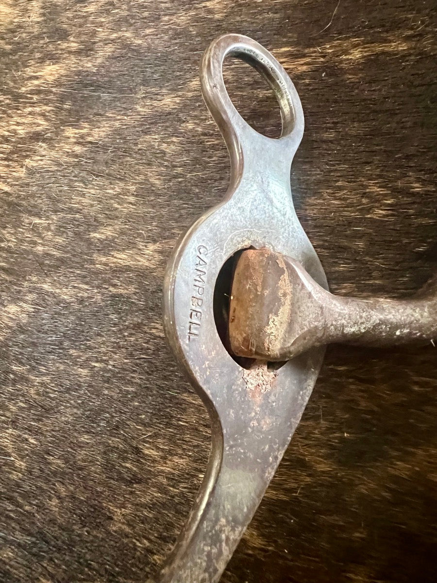 Robert Campbell Silver Mounted Concho Cheek Correction Bit        B1241