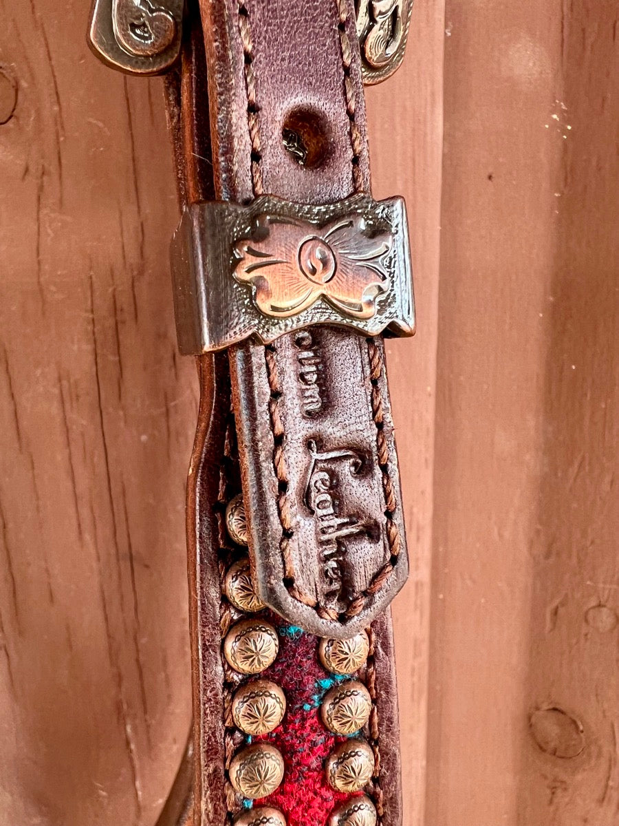 Crown Leather Pendleton Browband Headstall