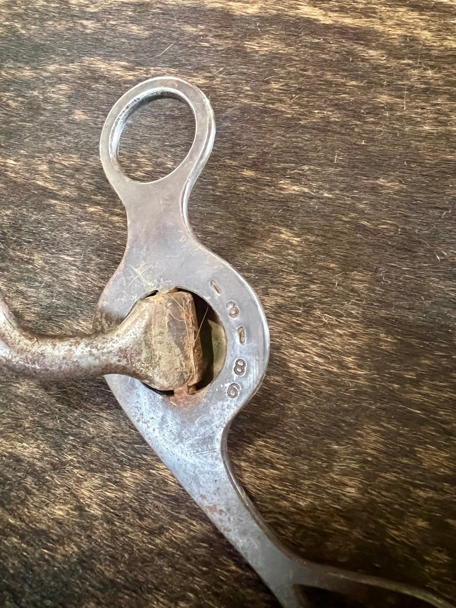 Robert Campbell Silver Mounted Concho Cheek Correction Bit        B1241