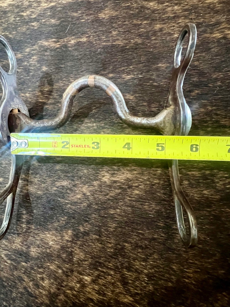 Robert Campbell Silver Mounted Concho Cheek Correction Bit        B1241