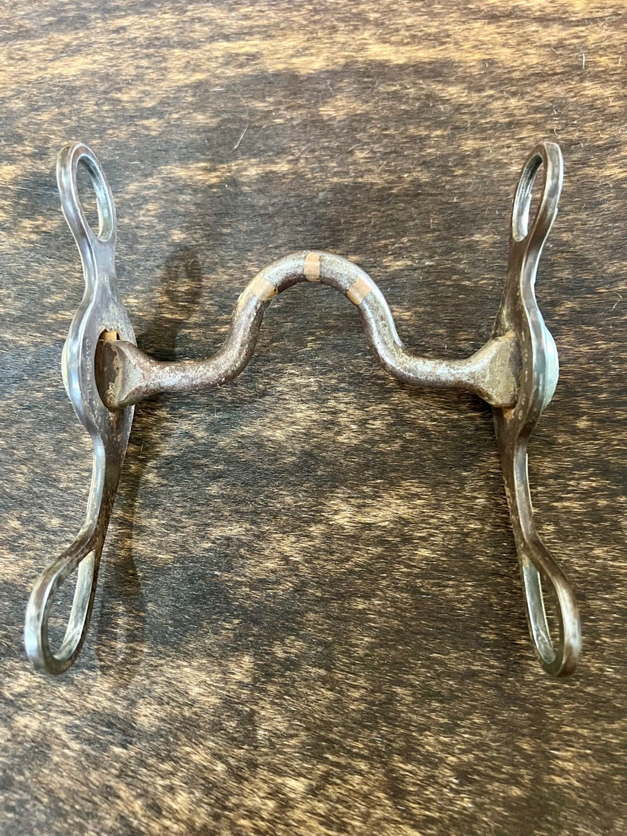 Robert Campbell Silver Mounted Concho Cheek Correction Bit        B1241