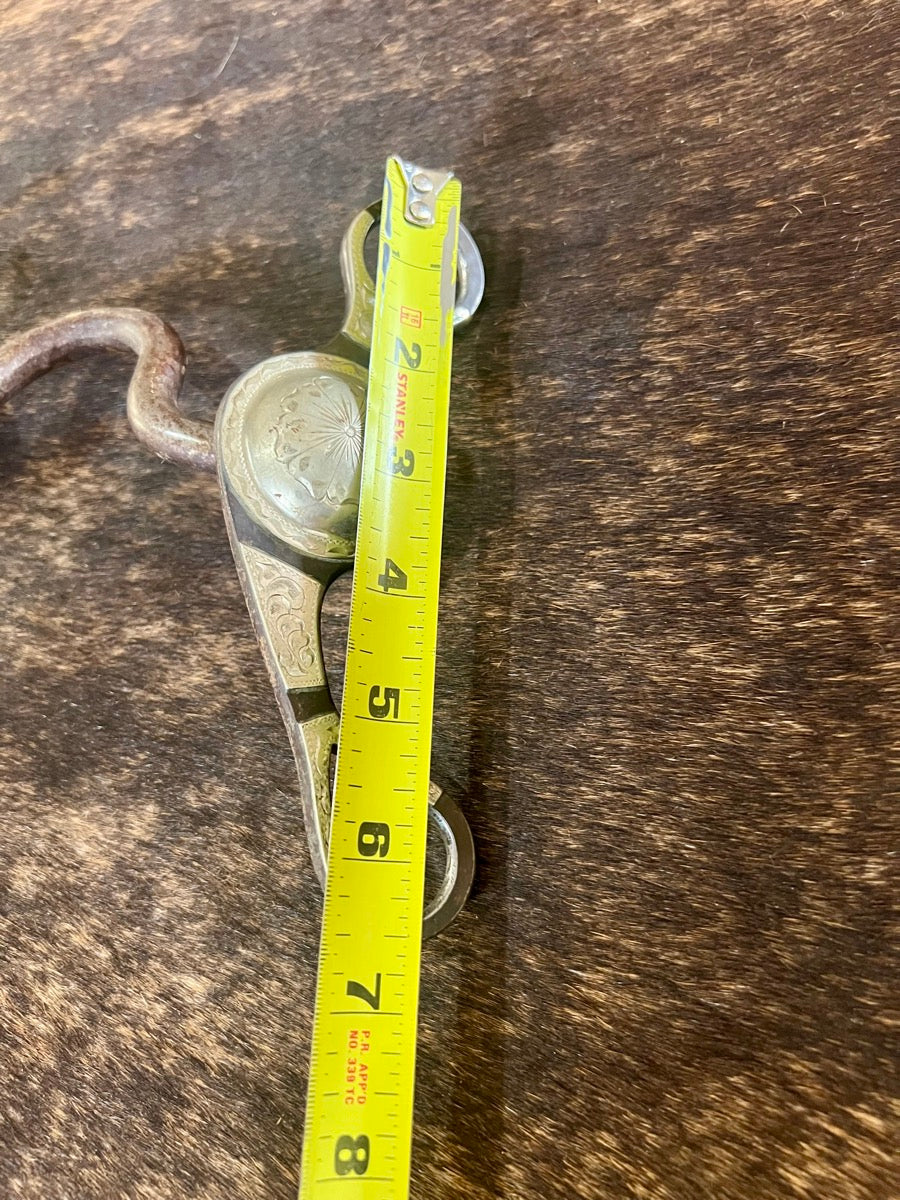 Robert Campbell Silver Mounted Concho Cheek Correction Bit        B1241