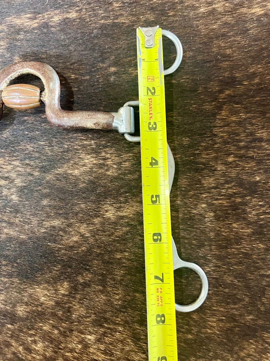 Classic Equine Rickey Green Shank Roping Bit with Gentle Setter Port Roller         B1242