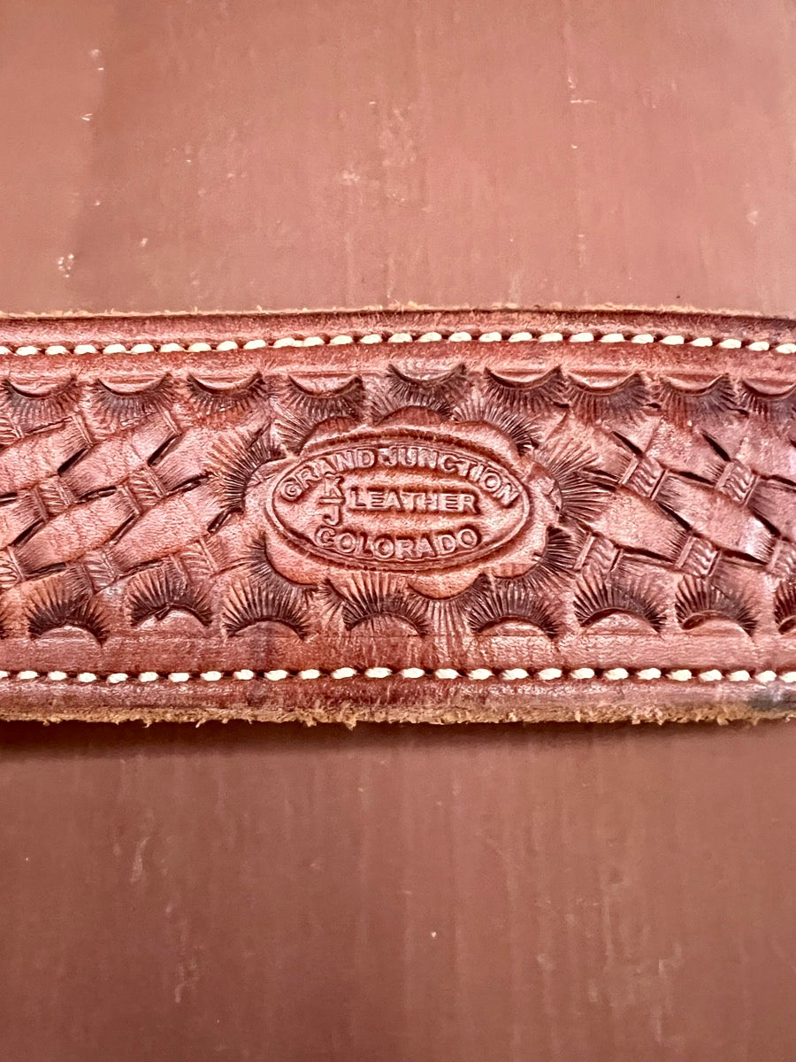 K Bar J Roughout Leather Chaps with Fringe    CH1118