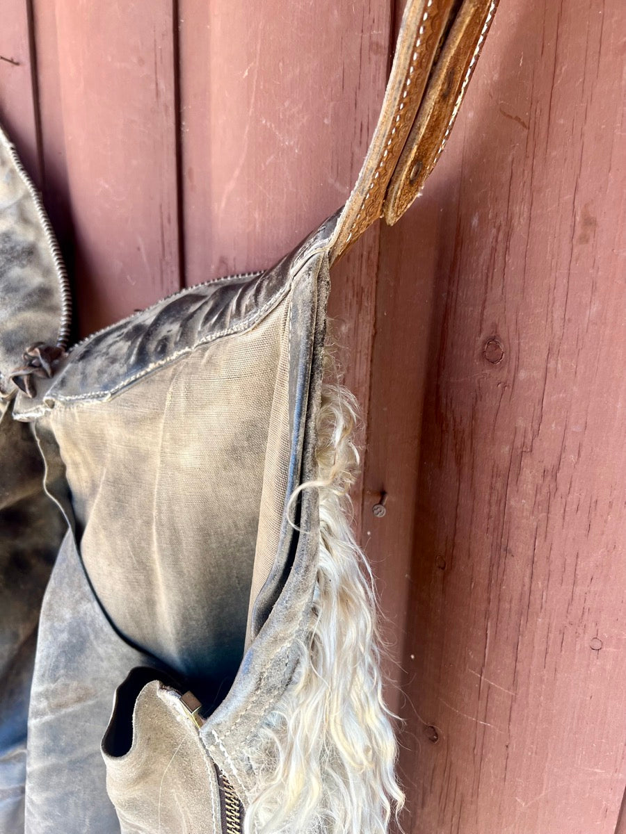 Vintage Wooly Leather Chaps      CH1120