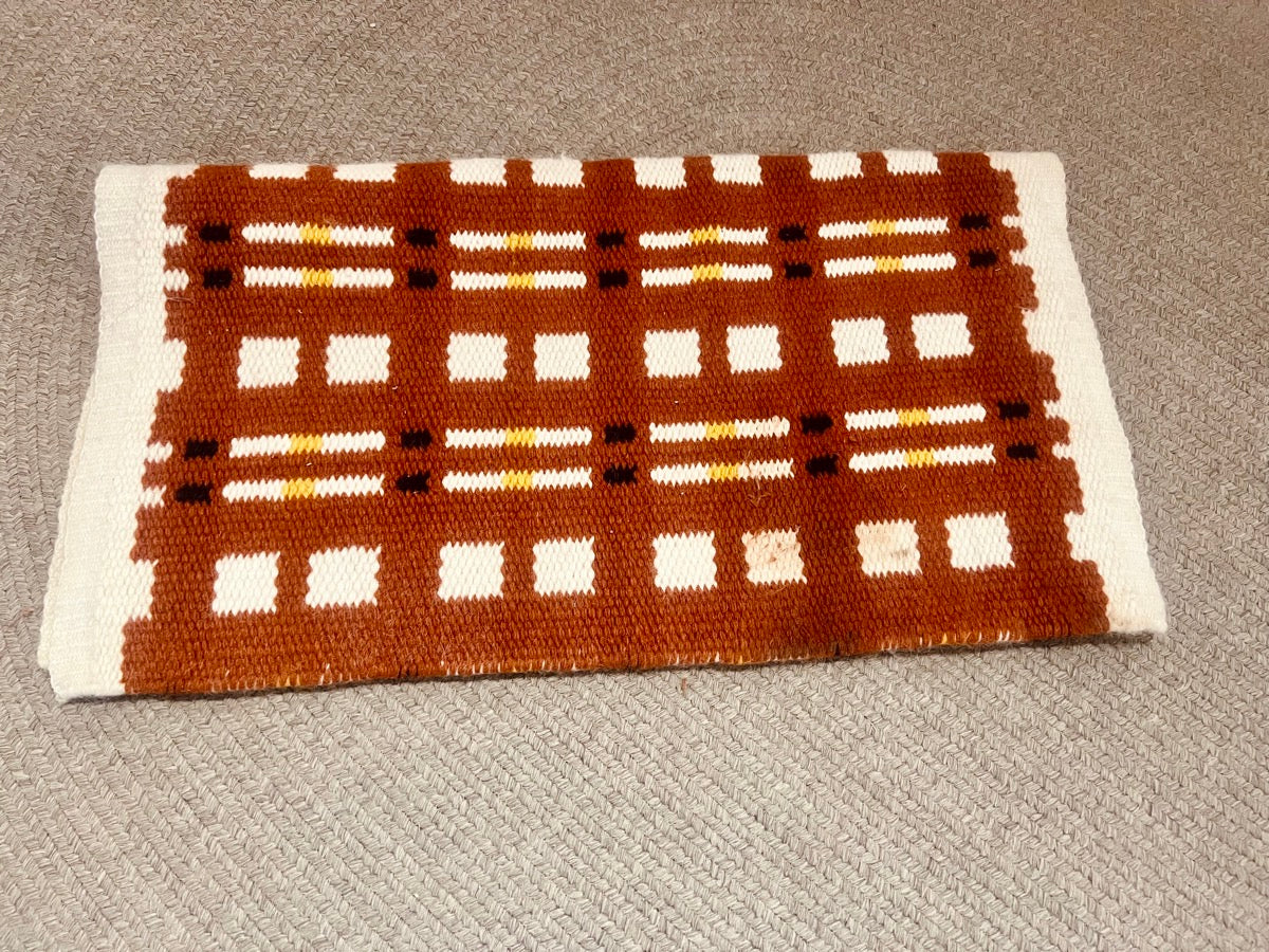 Rust Tan Wool Saddle Blanket