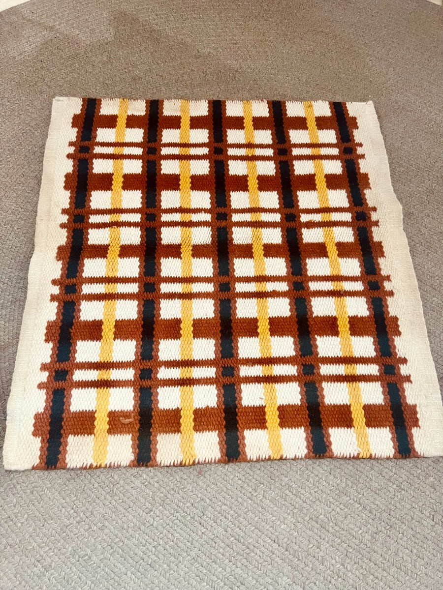 Rust Tan Wool Saddle Blanket