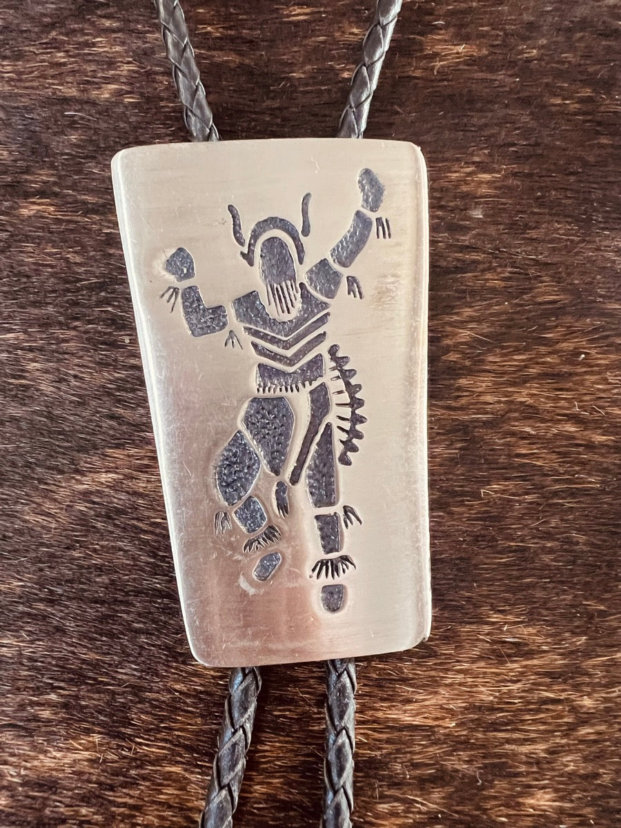 Vintage Dancing Kachina Bolo Tie